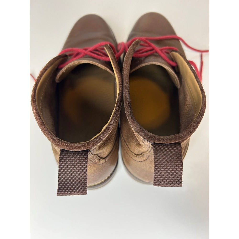 Cole Haan Kennedy Chukka Aesthetic Boots Brown Leather Red Laces Mens 8 M Used - Picture 10 of 13